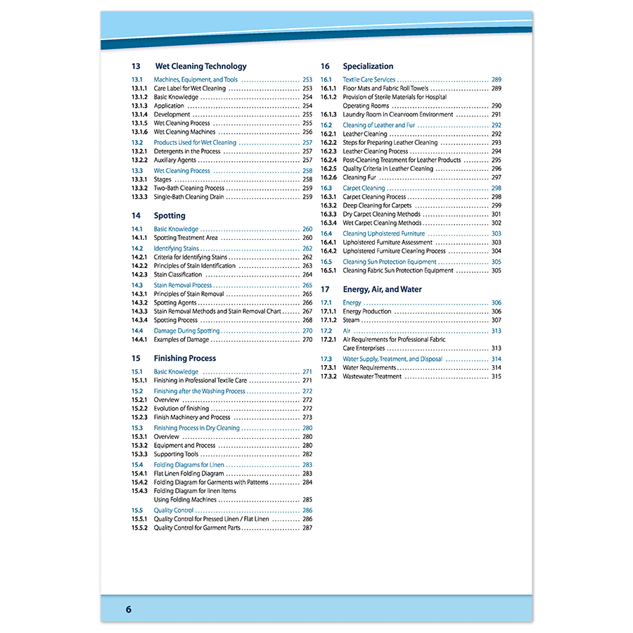 Buch Fachwissen Textilpflege englisch